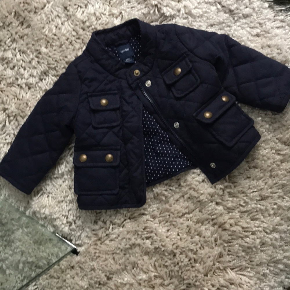 Baby Gap Navy Blue Quilted Jacket